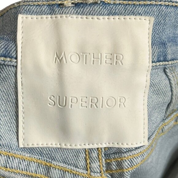 MOTHER Peg Jeans Thanks Again Cropped Women’s Size 25 High Waist Straight Leg - Picture 8 of 16